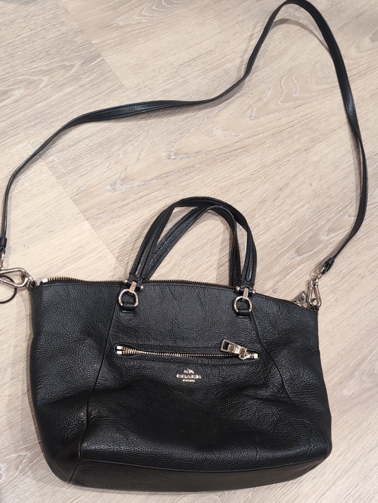Coach Handbags - Coach Prairie  Satchel Black Leather Satchel with Gold Hardware